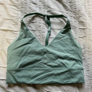 Alphalete Mint Green Longline Sports Bra